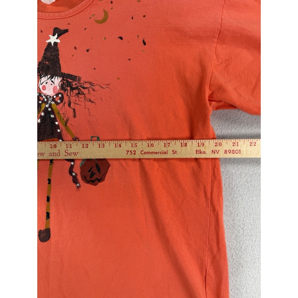 Women's Vintage La Artwear Halloween Witch Pumpkin Top T-Shirt Size XL READ - Picture 4 of 6
